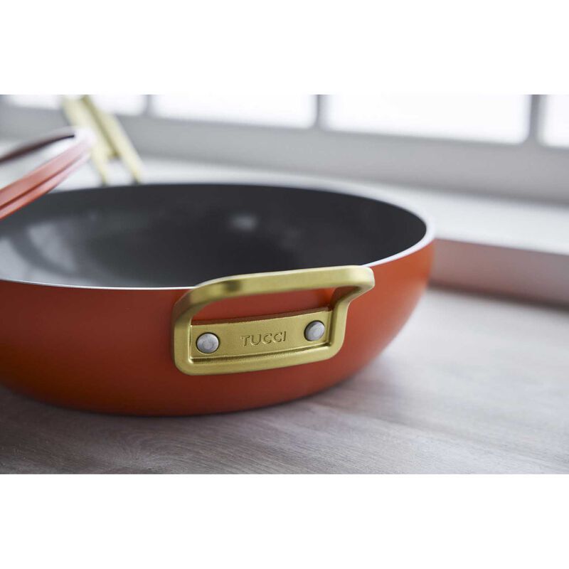 GreenPan Stanley Tucci Covered Pan Junior 29cm- Amalfi Sunset image number 2